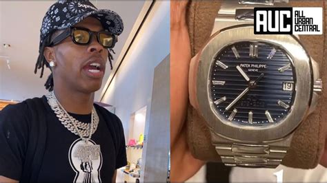 lil baby sold fake watch|lil baby patek philippe watch.